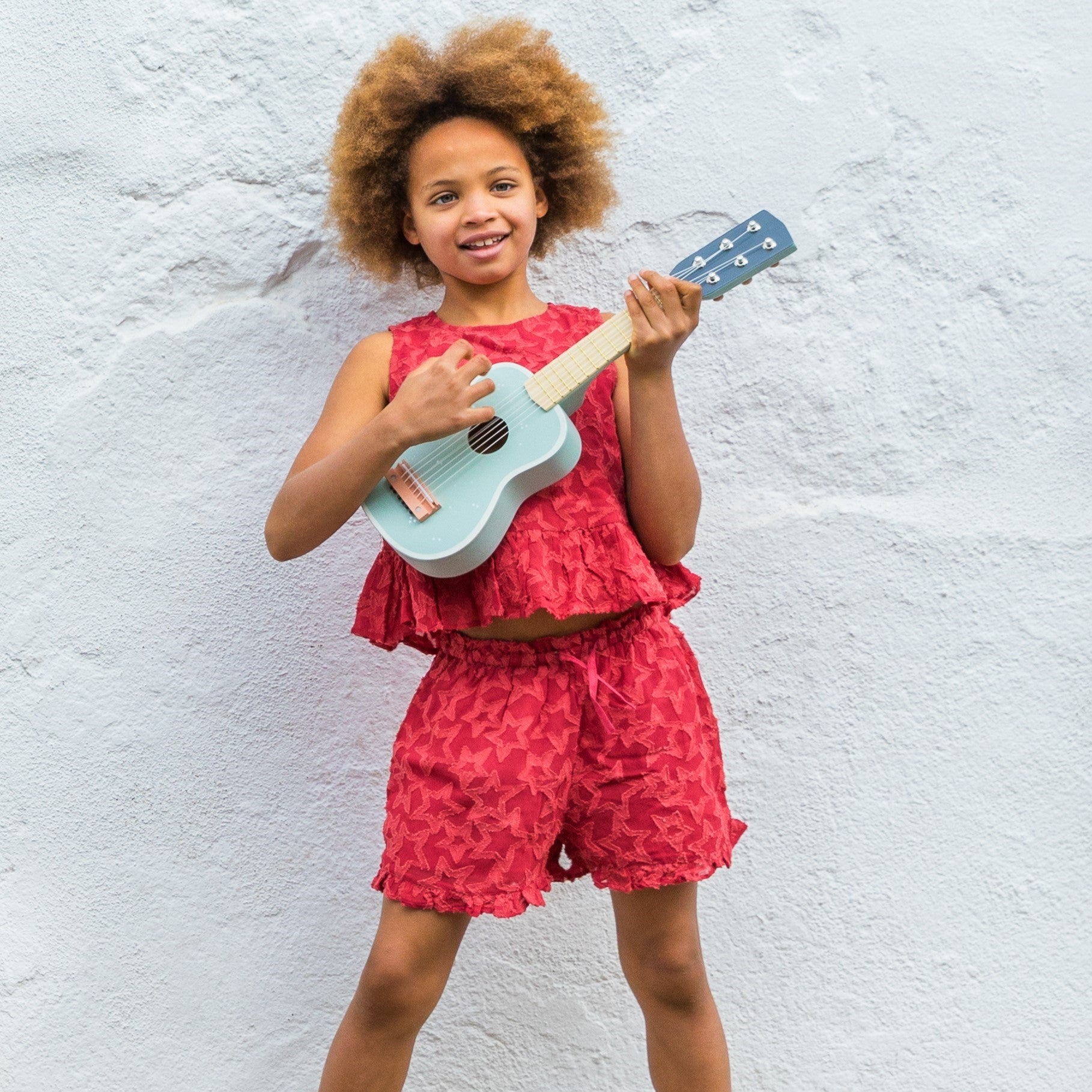 Red Stars Top and Shorts Set - piglo kids