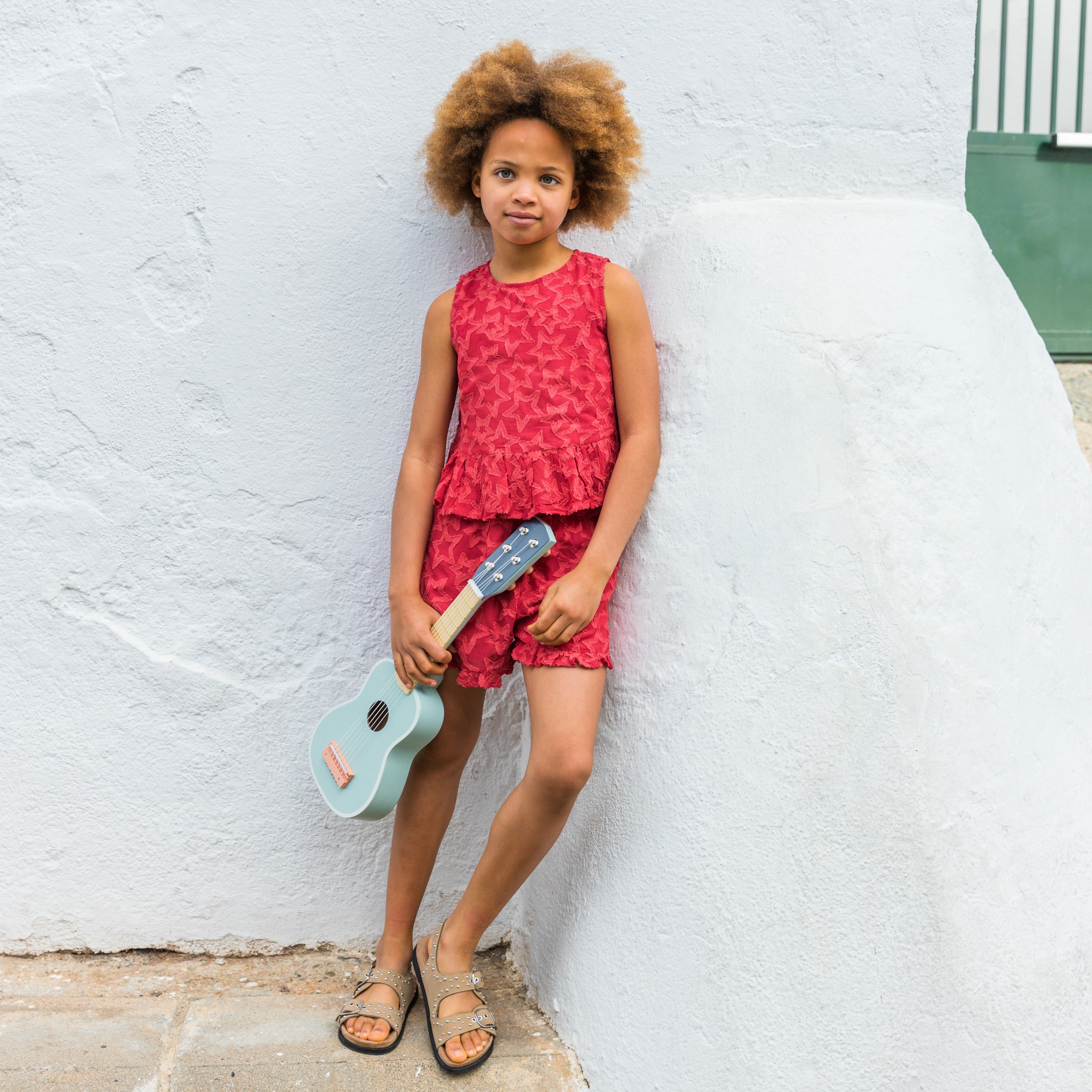 Red Stars Top and Shorts Set - piglo kids