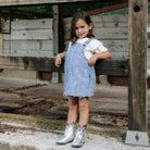 Blue Stripes Denim Overall