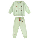 Green Fun Sweatshirt & Pants Set - piglo kids