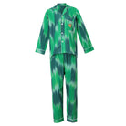 Green holiday pajama set - kids - piglo kids