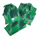 Green holiday pajama set - kids - piglo kids