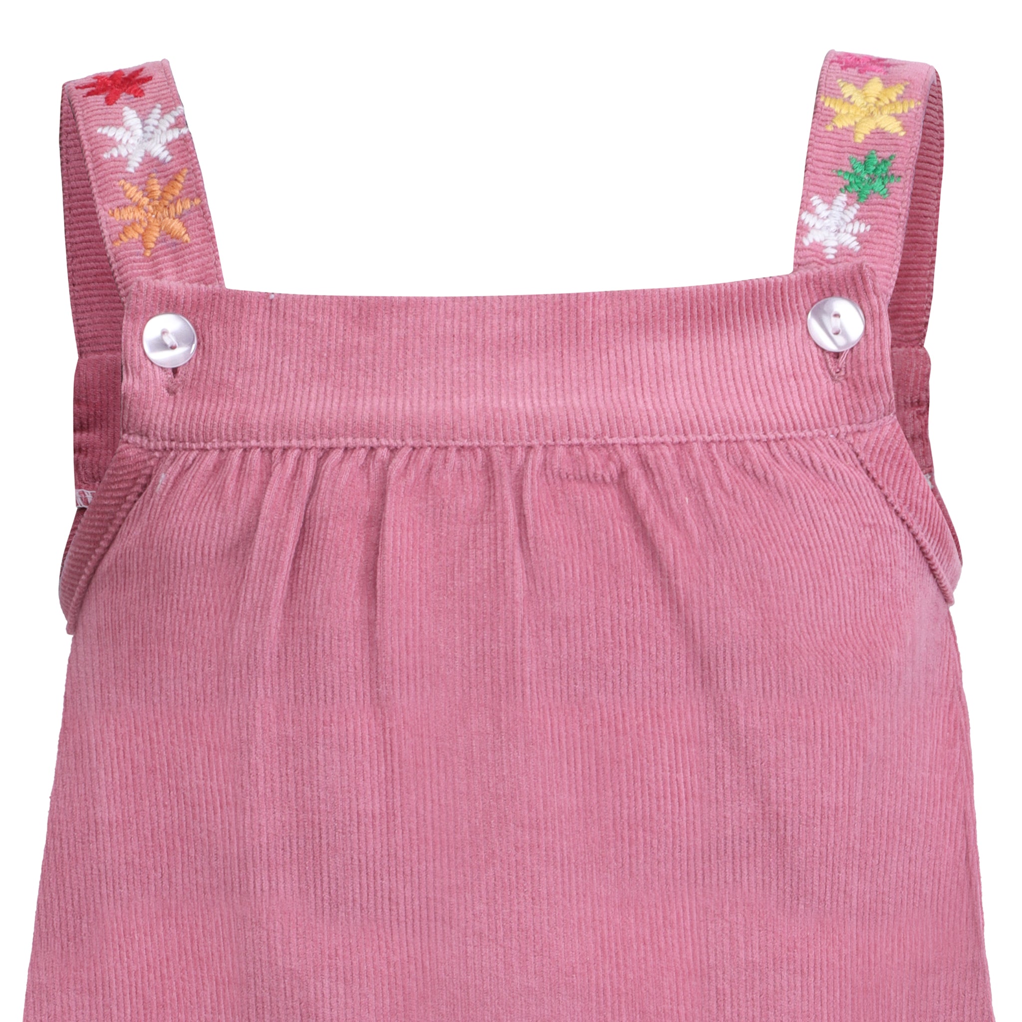 Pink fun corduroy romper - piglo kids