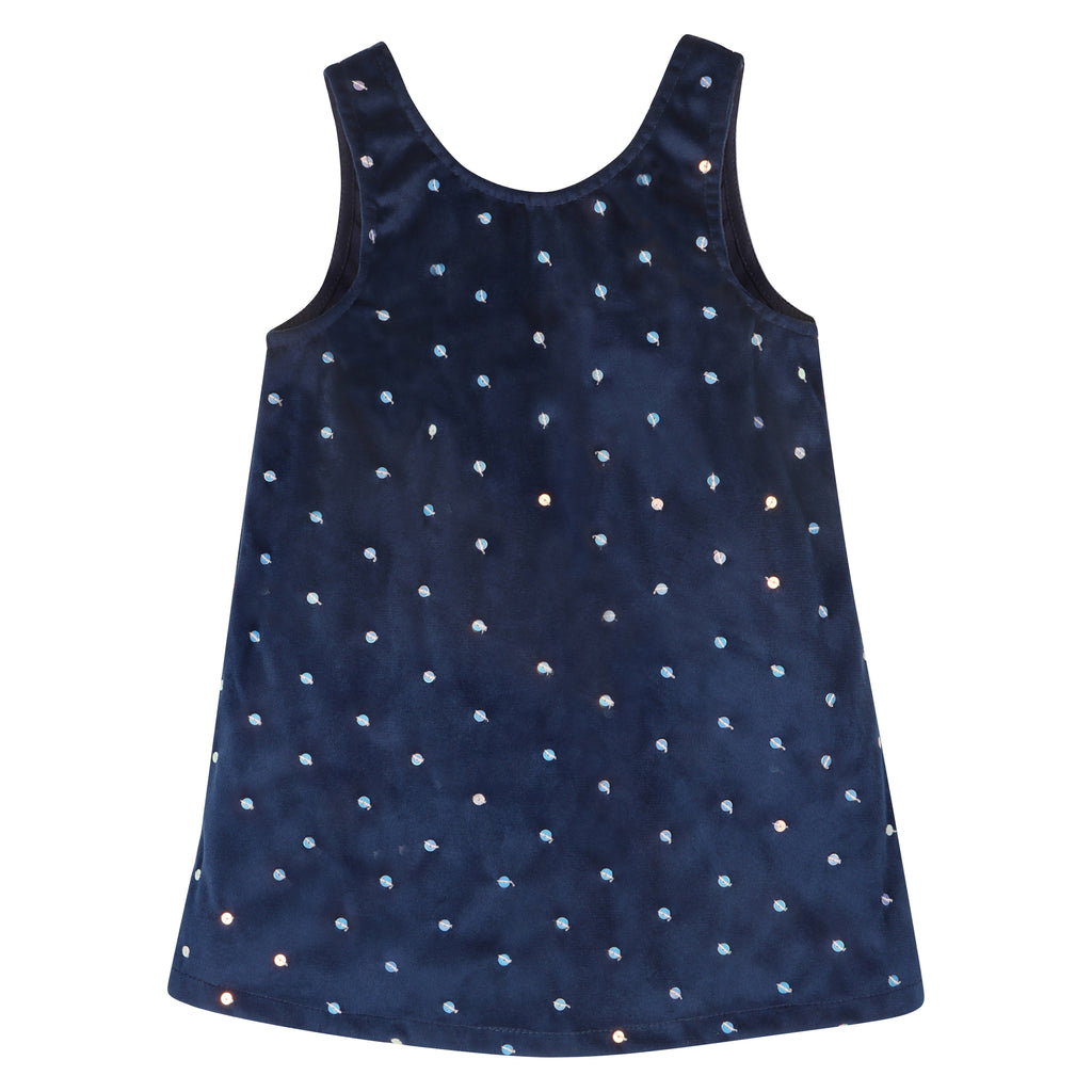 Piglo Kids Navy Sparkle Dress for Kids