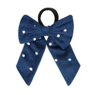 Navy Velvet Bow ideal for the holidays