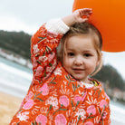 Orange Lorea jacket - piglo kids