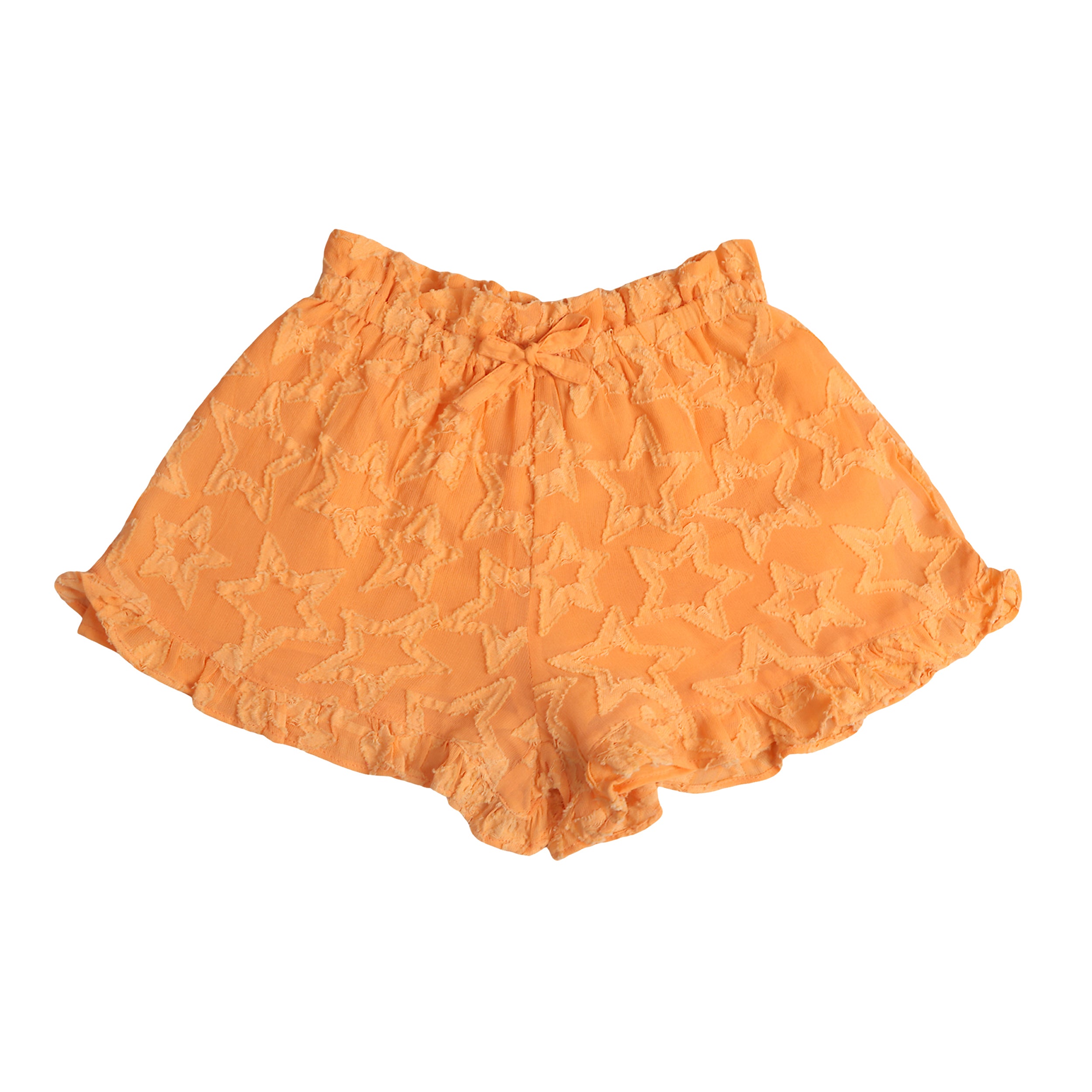 Orange Stars Shorts - piglo kids