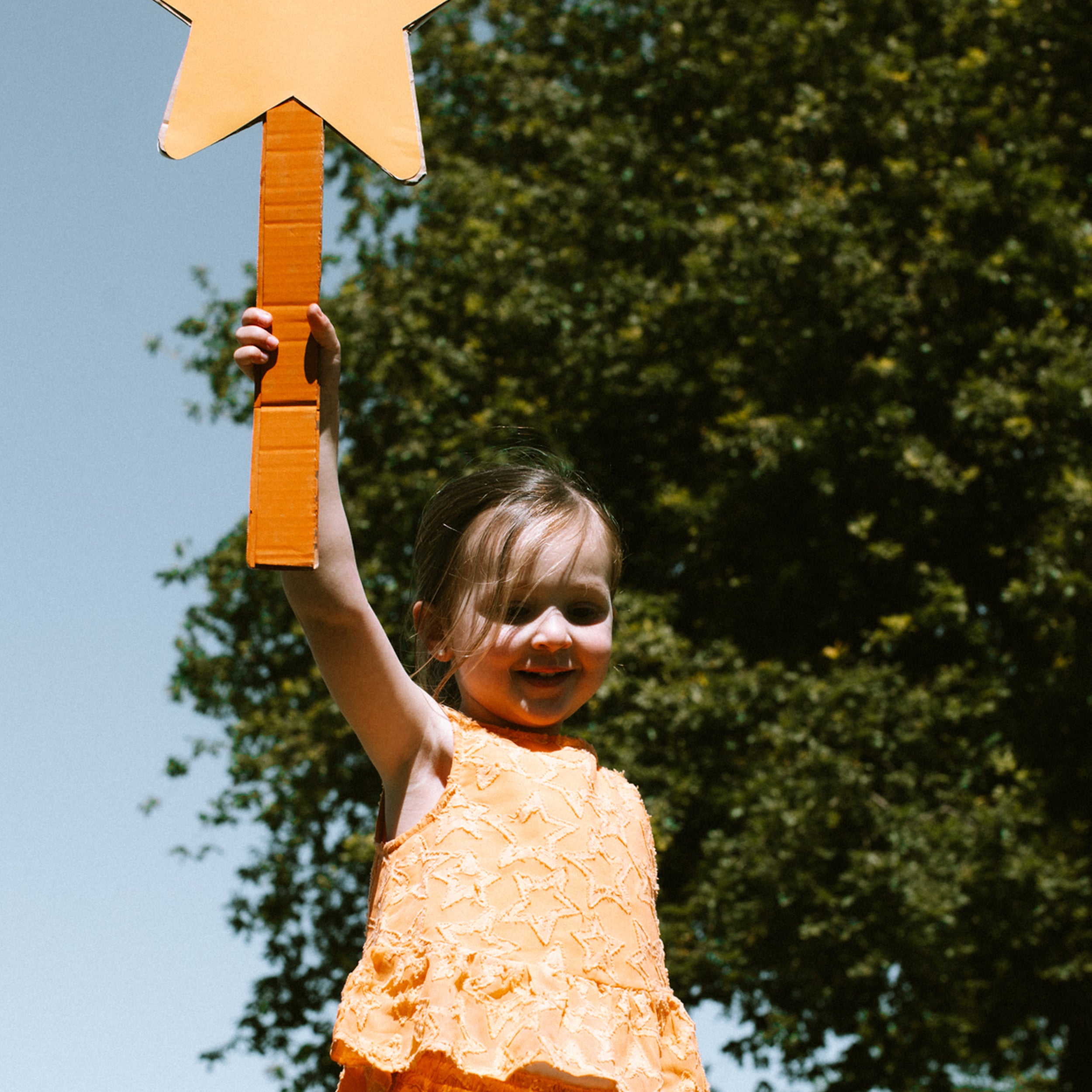 Orange Stars Top and Shorts Set - piglo kids