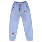 Blue Fun Sweatpants with embroidery