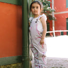 Purple Color Jardin Denim Overall - piglo kids