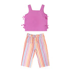 Pink Top & Rainbow Pants - piglo kids