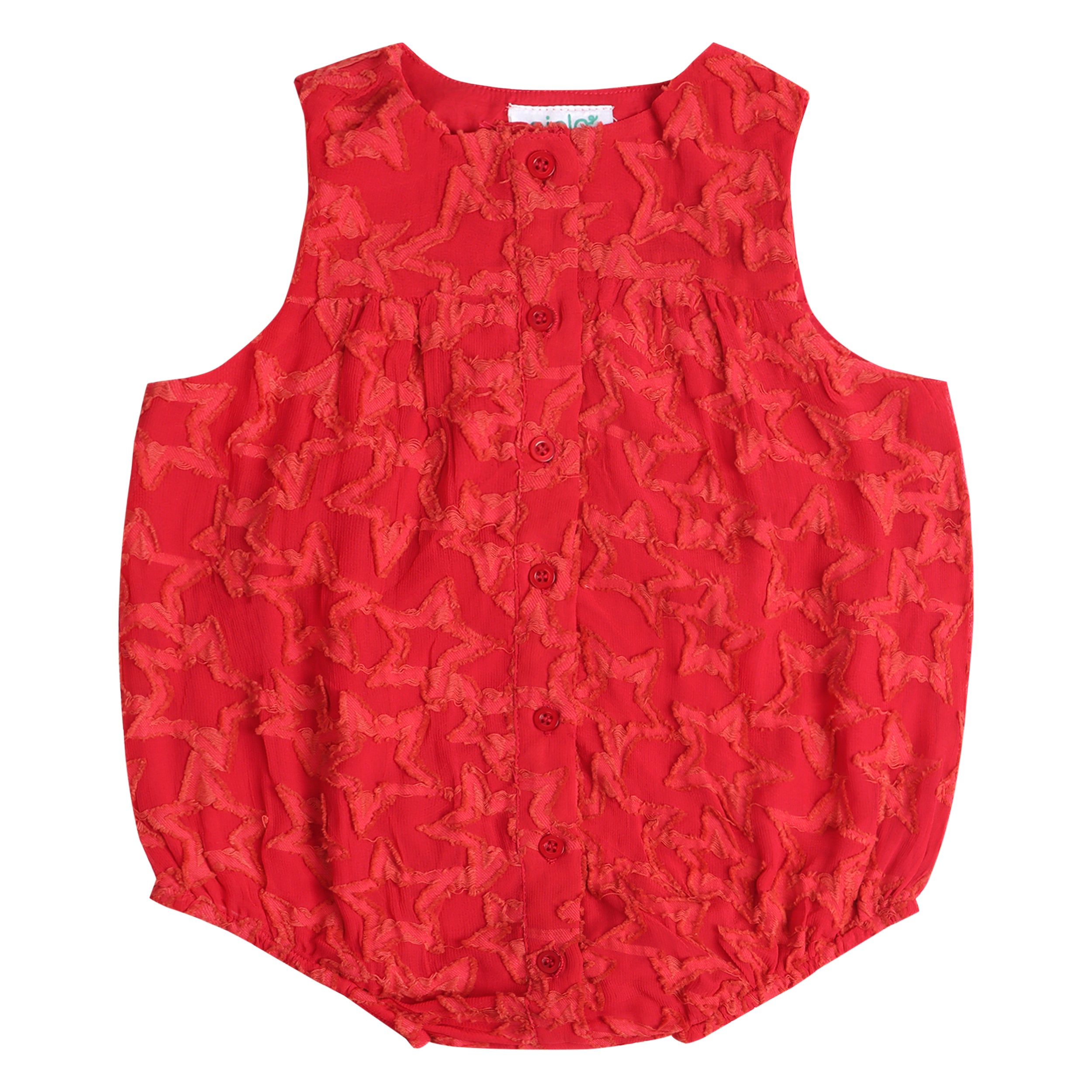 Red Stars Romper - piglo kids